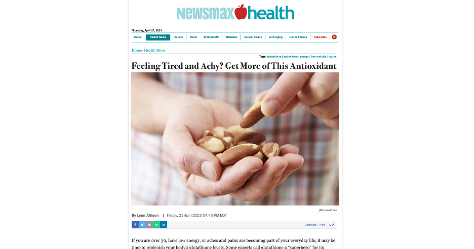 Newsmax Health Suggests Glutathione for Healthy Aging